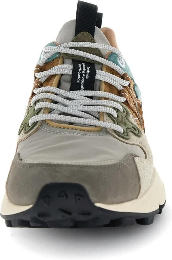 FLOWER MOUNTAIN Sneakers met luipaardprint en vlakken Beige - Foto 2