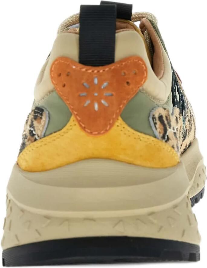 FLOWER MOUNTAIN Solin sneakers met luipaard-print Beige