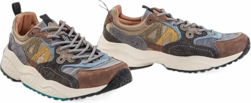 FLOWER MOUNTAIN Solin panelled suede sneakers Bruin - Foto 3