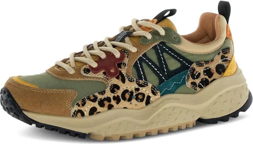 FLOWER MOUNTAIN Solin sneakers met luipaard-print Beige - Foto 3