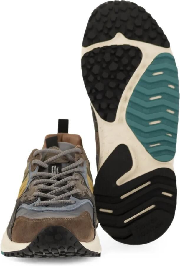 FLOWER MOUNTAIN Solin sneakers met suède vlakken Grijs - Foto 2