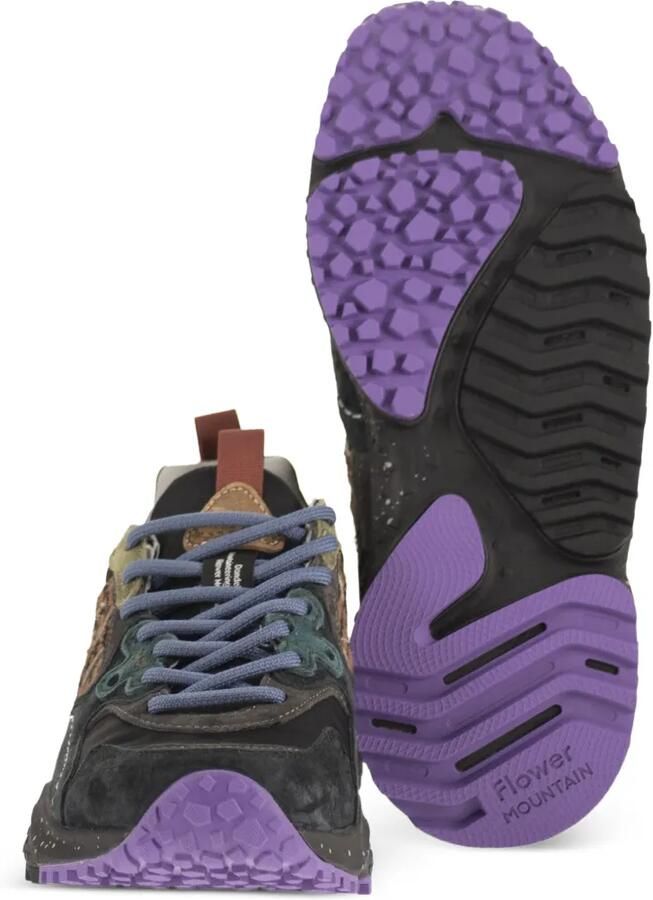 FLOWER MOUNTAIN Solin Uni sneakers met vlakken Zwart - Foto 2