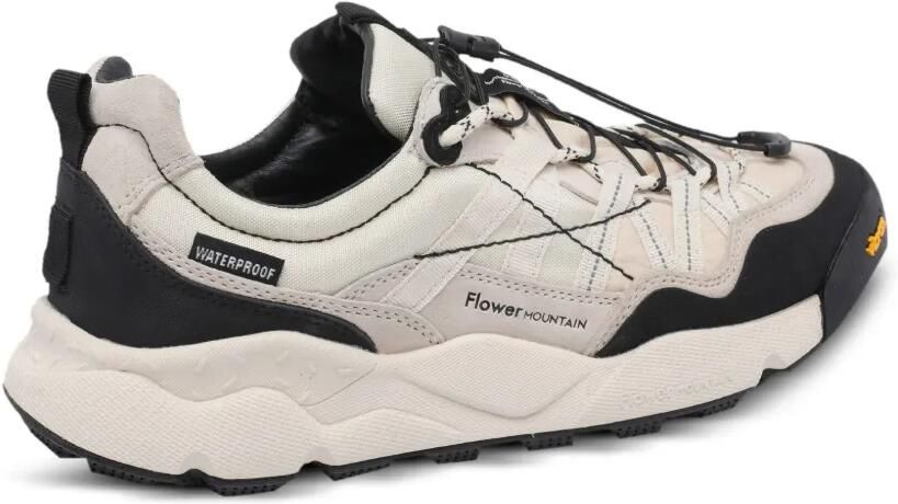 FLOWER MOUNTAIN Suède sneakers met logodetail Beige - Foto 3