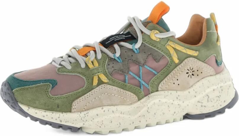 FLOWER MOUNTAIN Yamabushi panelled sneakers Groen - Foto 4