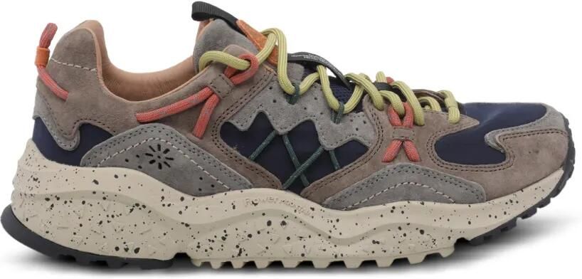 FLOWER MOUNTAIN Yamabushi sneakers met gespikkelde zool Grijs