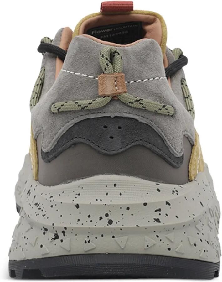 FLOWER MOUNTAIN Yamabushi sneakers met suède vlakken en spikkels Grijs - Foto 2