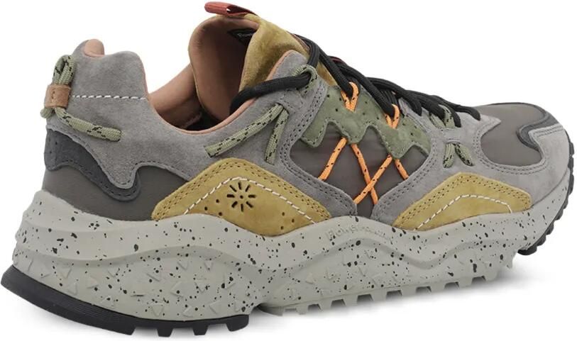 FLOWER MOUNTAIN Yamabushi sneakers met suède vlakken en spikkels Grijs - Foto 4