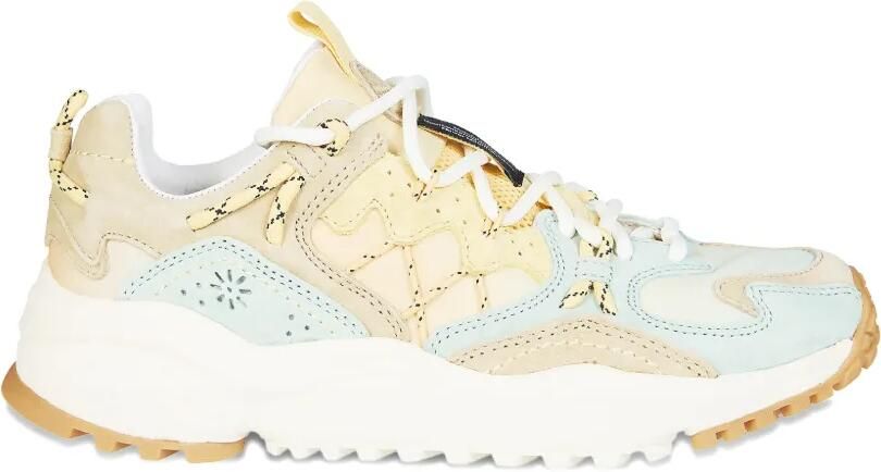 FLOWER MOUNTAIN Yamabushi sneakers met vlakken Beige