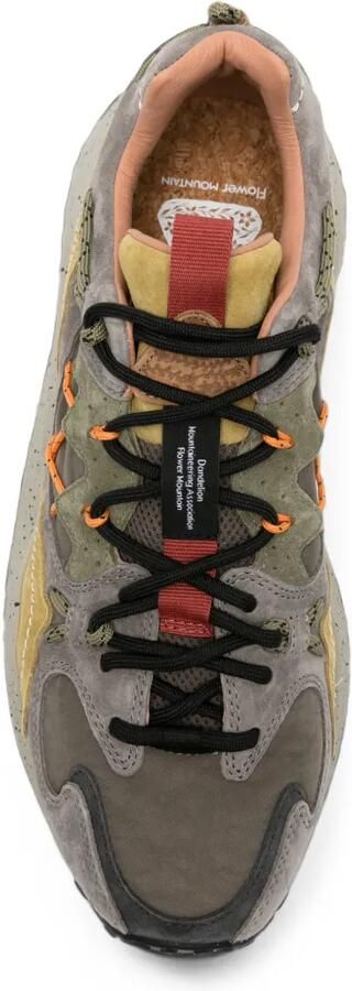FLOWER MOUNTAIN Yamabushi suède sneakers met vlakken Grijs - Foto 4
