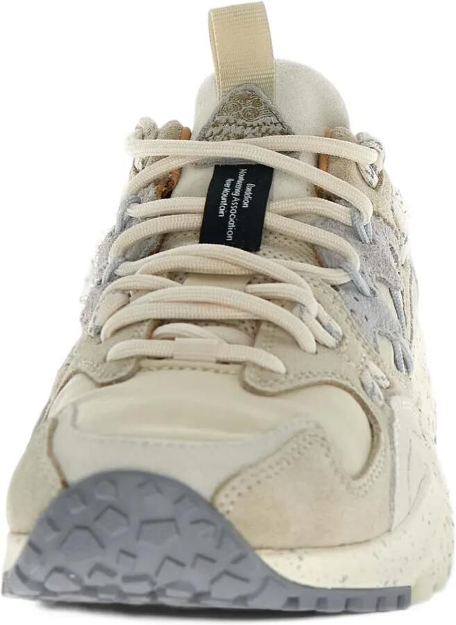FLOWER MOUNTAIN Yamabushi Uni panelled speckled-sole sneakers Beige - Foto 2