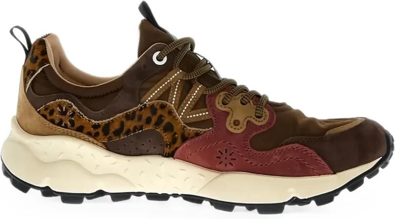 FLOWER MOUNTAIN Yamano 3 leopard-print sneakers Bruin