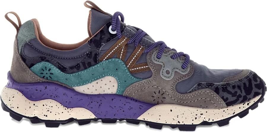 FLOWER MOUNTAIN Ya o 3 nubuck leren sneakers Grijs