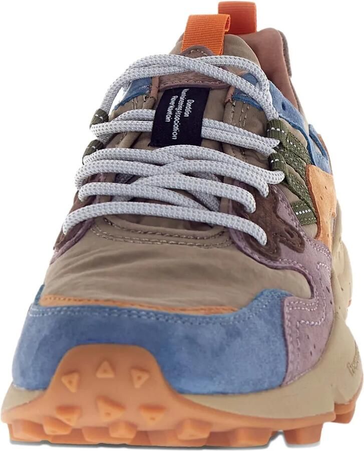 FLOWER MOUNTAIN Ya o 3 nubuck leren sneakers met vlakken Grijs - Foto 2