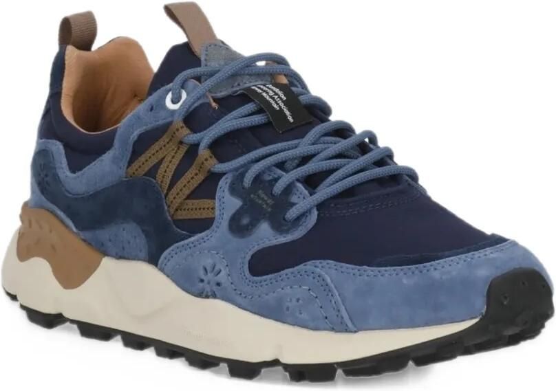 FLOWER MOUNTAIN Yamano 3 panelled sneakers Blauw - Foto 3