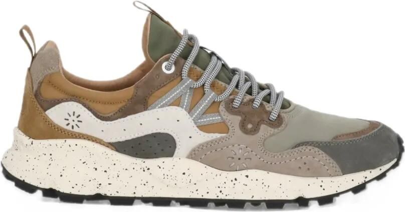 FLOWER MOUNTAIN Yamano 3 panelled sneakers Grijs