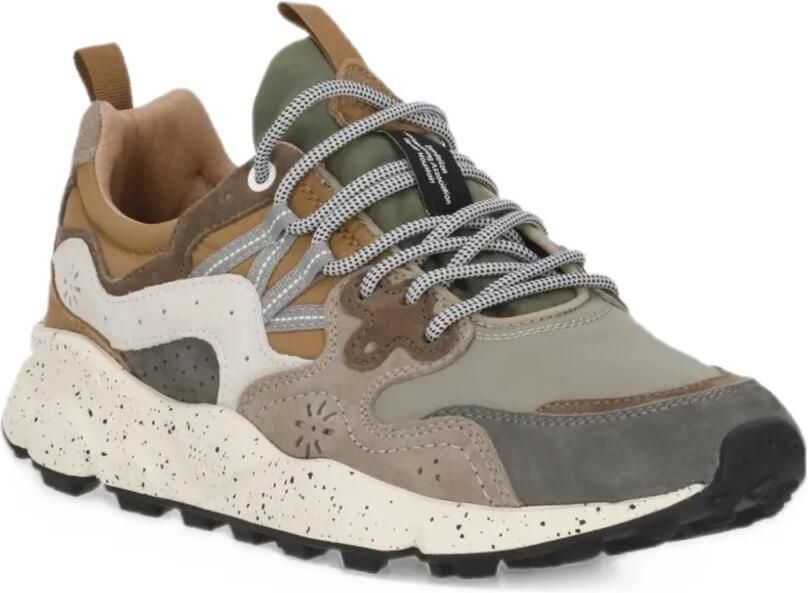 FLOWER MOUNTAIN Yamano 3 panelled sneakers Grijs - Foto 3