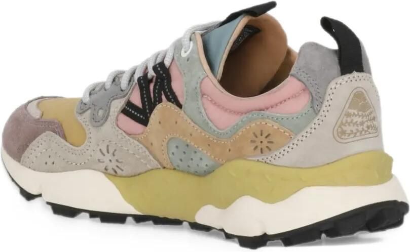 FLOWER MOUNTAIN Yamano 3 panelled sneakers Roze - Foto 4