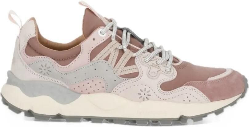 FLOWER MOUNTAIN Yamano 3 panelled sneakers Roze