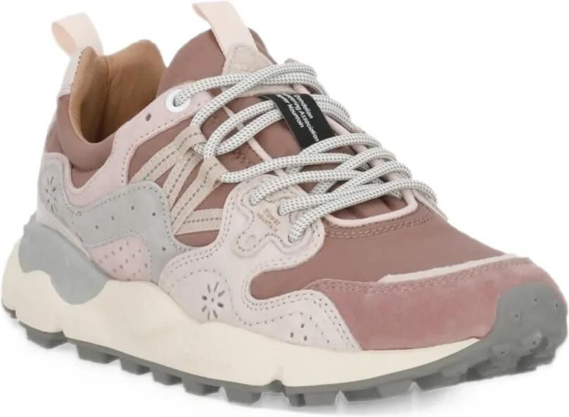 FLOWER MOUNTAIN Yamano 3 panelled sneakers Roze - Foto 3