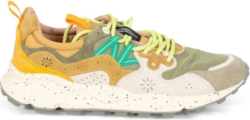 FLOWER MOUNTAIN Yamano 3 sneakers met applicatie Geel