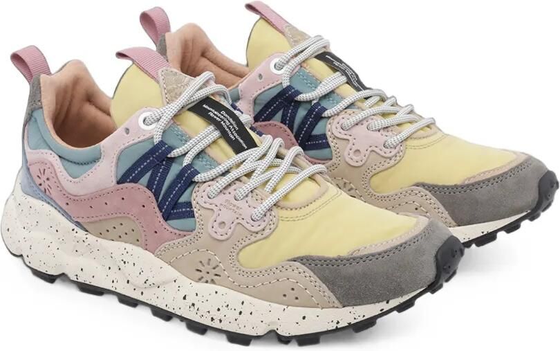 FLOWER MOUNTAIN Yamano 3 sneakers met geperforeerde details en vlakken Beige - Foto 3