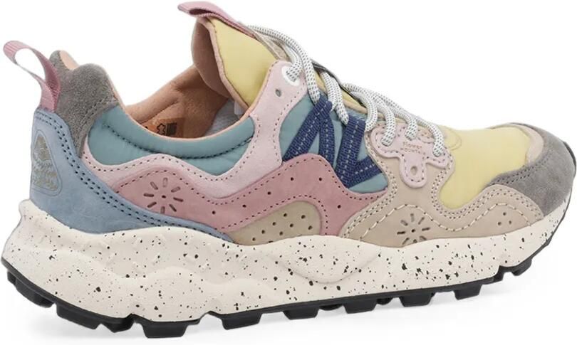 FLOWER MOUNTAIN Yamano 3 sneakers met geperforeerde details en vlakken Beige - Foto 4