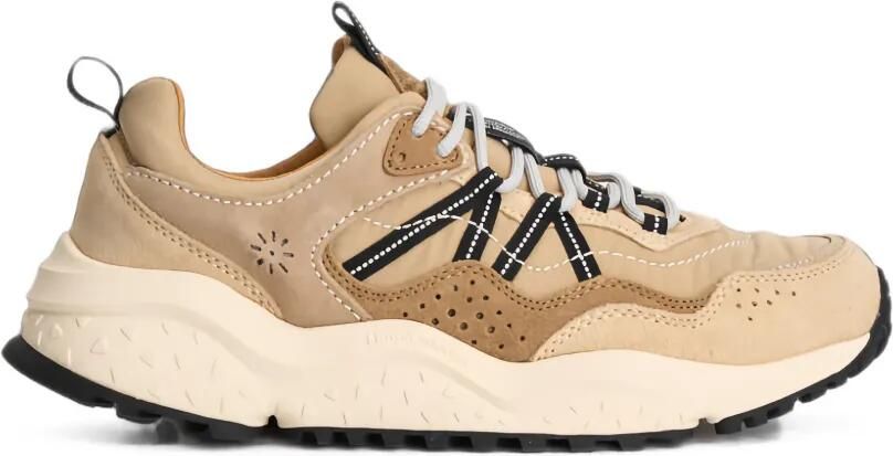 FLOWER MOUNTAIN Yamano 3 sneakers met geperforeerde details en vlakken Beige
