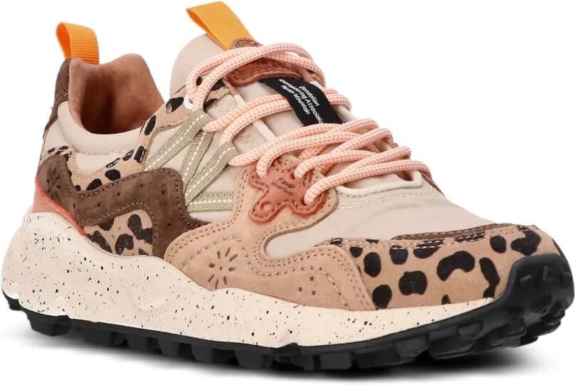 FLOWER MOUNTAIN Yamano 3 sneakers met luipaardprint Beige - Foto 3