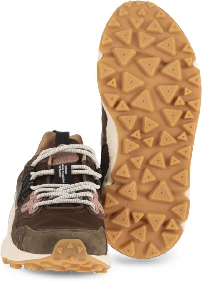 FLOWER MOUNTAIN Ya o 3 sneakers met suède vlak Bruin - Foto 2