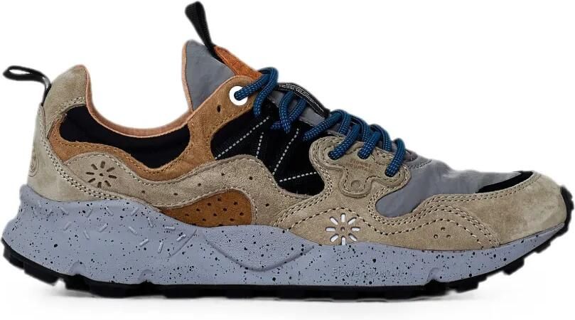 FLOWER MOUNTAIN Yamano 3 sneakers met suède vlakken Beige