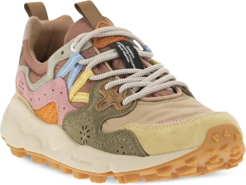 FLOWER MOUNTAIN Yamano 3 sneakers met suède vlakken Beige - Foto 3