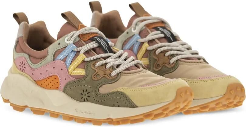 FLOWER MOUNTAIN Yamano 3 sneakers met suède vlakken Beige - Foto 5