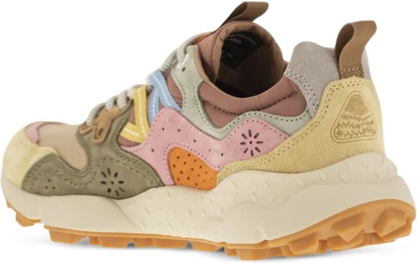 FLOWER MOUNTAIN Yamano 3 sneakers met suède vlakken Beige - Foto 4