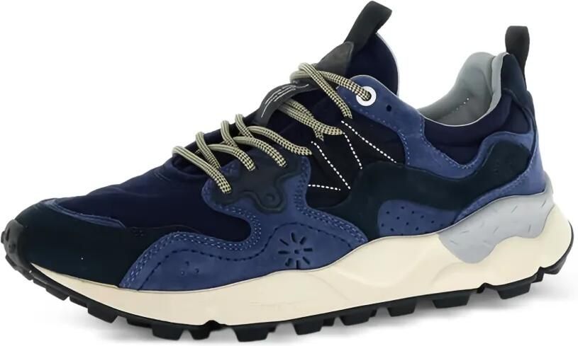 FLOWER MOUNTAIN Yamano 3 sneakers met suède vlakken Blauw - Foto 3
