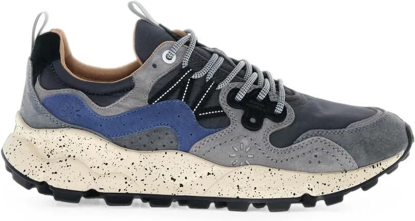 FLOWER MOUNTAIN Yamano 3 sneakers met suède vlakken Grijs