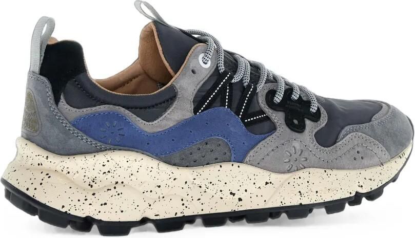 FLOWER MOUNTAIN Yamano 3 sneakers met suède vlakken Grijs - Foto 4
