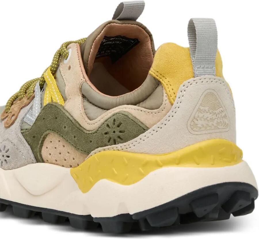 FLOWER MOUNTAIN Yamano 3 sneakers met suède vlakken Groen - Foto 3