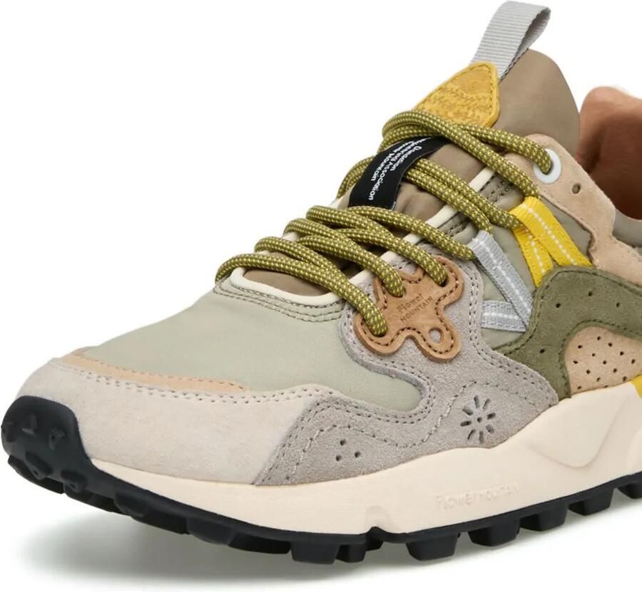 FLOWER MOUNTAIN Yamano 3 sneakers met suède vlakken Groen - Foto 2