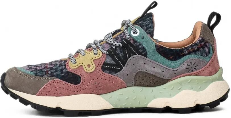 FLOWER MOUNTAIN Yamano 3 sneakers met suède vlakken Roze - Foto 3
