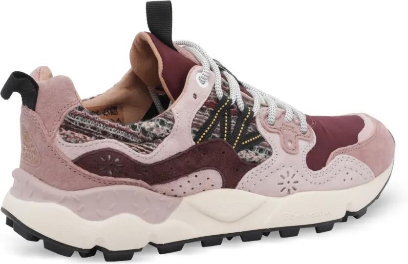 FLOWER MOUNTAIN Yamano 3 sneakers met suède vlakken Roze - Foto 3