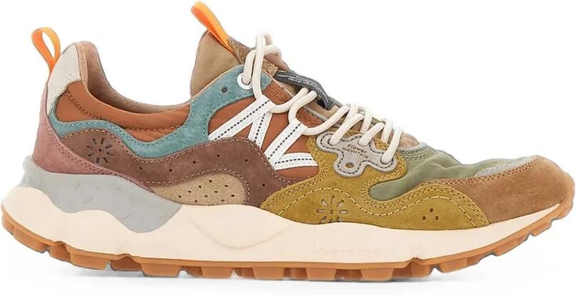 FLOWER MOUNTAIN Yamano 3 sneakers met vlakken Bruin