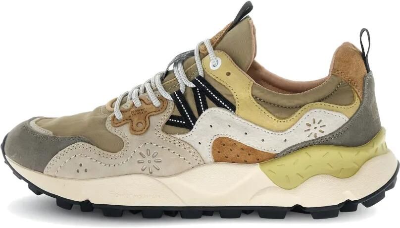 FLOWER MOUNTAIN Yamano 3 sneakers met vlakken Groen