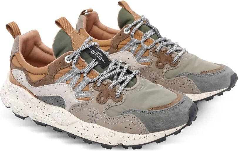 FLOWER MOUNTAIN Yamano 3 suède leren sneakers Grijs - Foto 4