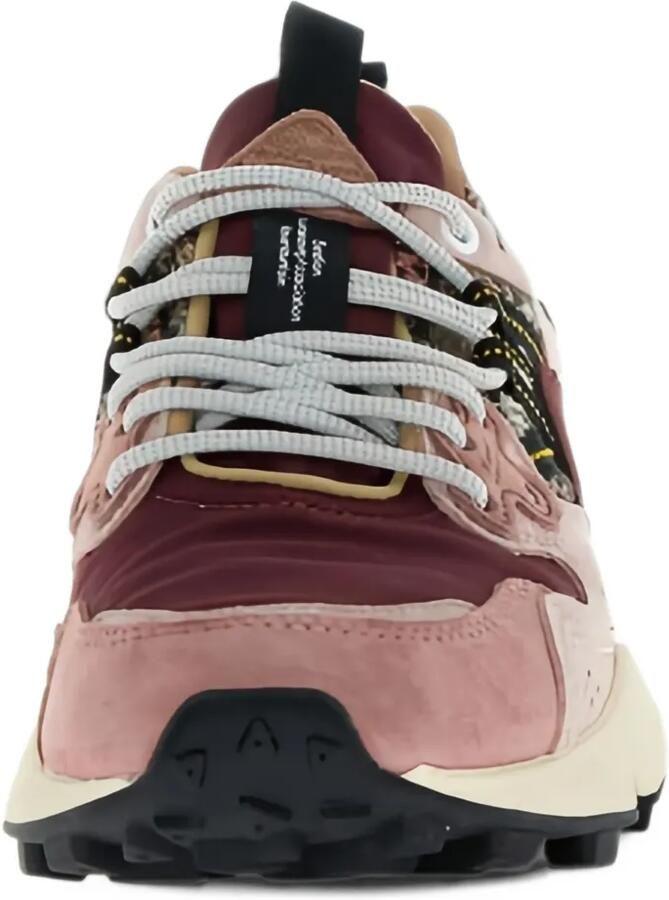 FLOWER MOUNTAIN Yamano 3 gebreide sneakers met suède vlakken Roze - Foto 2