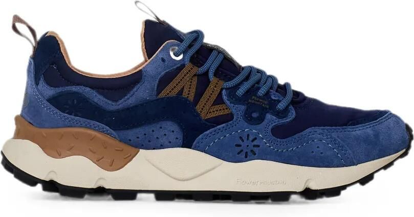 FLOWER MOUNTAIN Yamano 3 suède sneakers Blauw