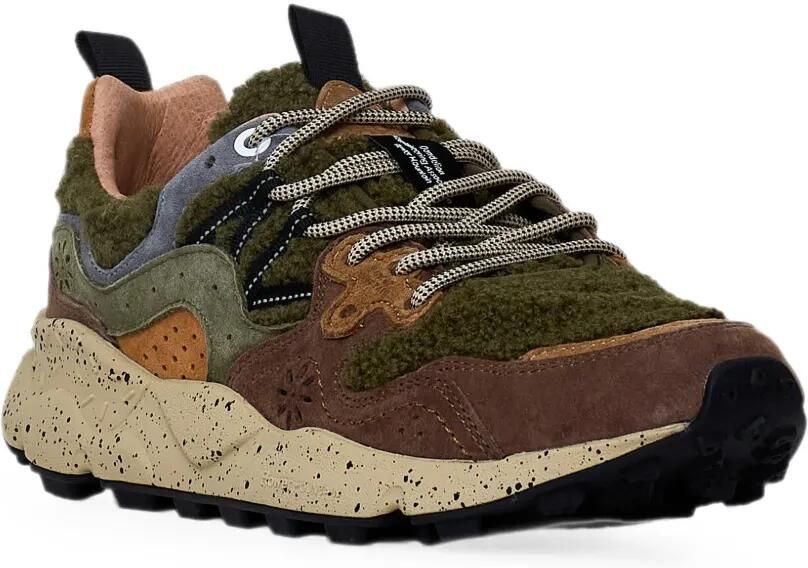 FLOWER MOUNTAIN Yamano 3 suède sneakers Groen