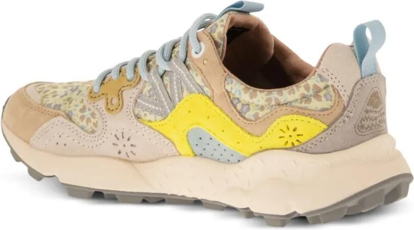 FLOWER MOUNTAIN Yamano 3 suède sneakers met bloemenprint Beige - Foto 5