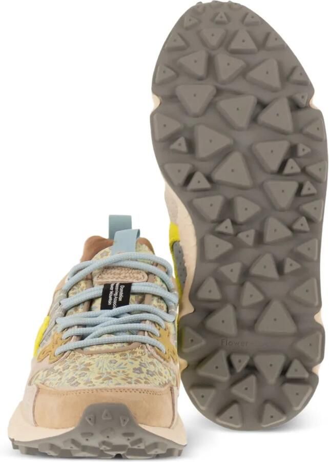 FLOWER MOUNTAIN Yamano 3 suède sneakers met bloemenprint Beige - Foto 2