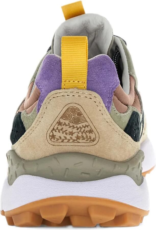 FLOWER MOUNTAIN Yamano 3 Uni panelled lace-up sneakers Beige - Foto 3