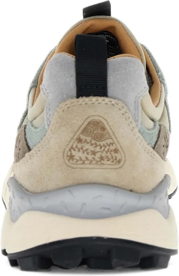 FLOWER MOUNTAIN Yamano 3 Uni panelled lace-up sneakers Beige - Foto 3
